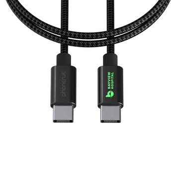 PhoneSuit® Fast Charge Cable Nylon Braid Type-C 10 ft. 60W - One-Color Personalization Available from Positive Promotions