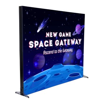 LED Light-Up Display Astra Wall Kit 8' x 6.5' - Full-Color Personalization Available from Positive Promotions