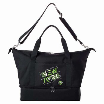 Recycled rPET Travel Weekender Tote Bag - Full-Color Personalization Available from Positive Promotions