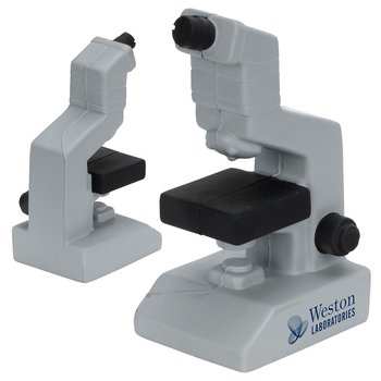 Microscope Shaped Stress Reliever - One-Color Personalization Available from Positive Promotions