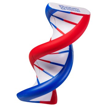 DNA Helix Shaped Stress Reliever - One-Color Personalization Available from Positive Promotions