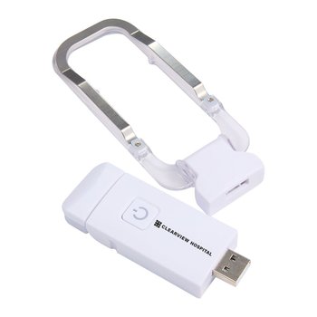 Book Lover Recycled Rechargeable Book Light USB - One-Color Personalization Available from Positive Promotions