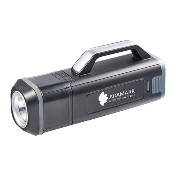 2-In-1 Heavy Duty Tool Set With Rechargeable LED Flashlight Type C - One-Color Personalization Available from Positive Promotions