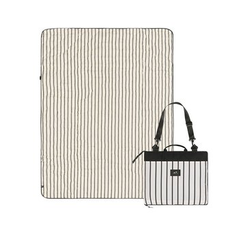 Slowtide Striped Picnic Blanket Zip-Up Tote - One-Color Personalization Available from Positive Promotions