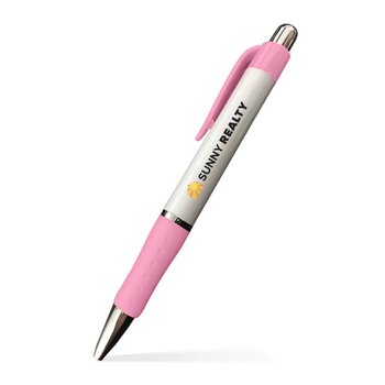 Low Minimum - Contour Grip Pen - Full-Color Personalization Available from Positive Promotions