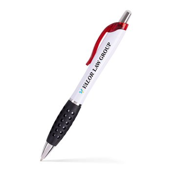Low Minimum - Gripper Click Pen - Full-Color Personalization Available from Positive Promotions