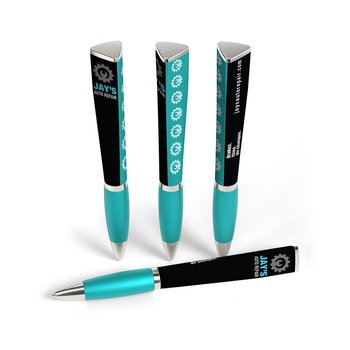 Low Minimum - Three-Sided Ad Pen - Full-Color Personalization Available from Positive Promotions