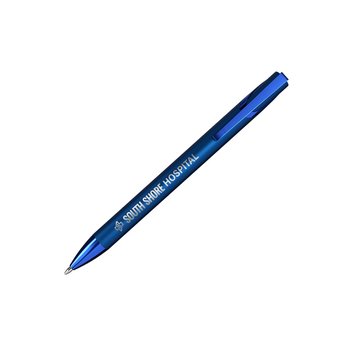 Chrome Accent Click-Action Executive Metal Ballpoint Pen - Laser-Engraved Personalization Available from Positive Promotions