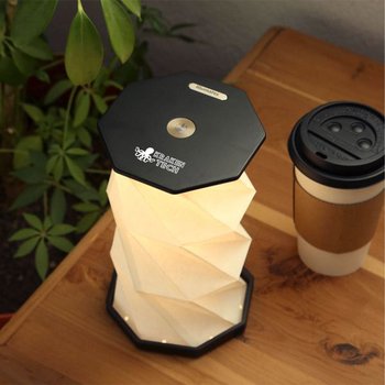 Fold & Glow Collapsible Paper LED Light Lantern - Type-C - One-Color Personalization Available from Positive Promotions