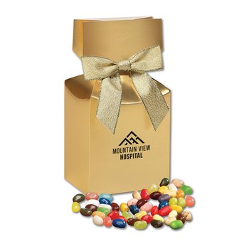 Jelly Belly® Jelly Bean Assortment Gift Box 1/2 lb. - Foil-Stamped Personalization Available from Positive Promotions