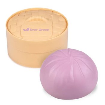 Sensory Dumpling Squish Stress Toy In Plastic Basket - One-Color Personalization Available from Positive Promotions