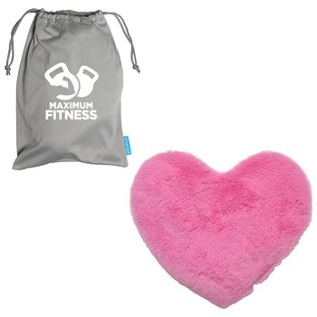 BCA PINK Heat Therapy Cuddle Plush Heart - Personalization Available from Positive Promotions