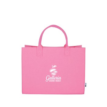 Breast Cancer Awareness Remy Recycled Gusseted Tote Bag - One-Color Personalization Available from Positive Promotions