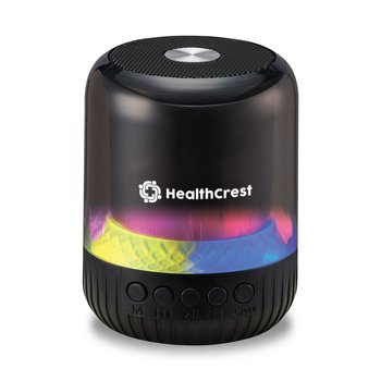iLive Mini Light-Up LED Wireless Bluetooth Speaker with Phone Stand - 3W - Personalization Available from Positive Promotions