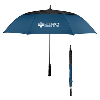 Recycled RPET Large Golf Umbrella with Arc Vented Canopy - 60