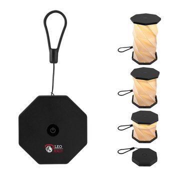 Mini Wireless Ambient Folding Paper Shade LED Lamp - Personalization Available from Positive Promotions