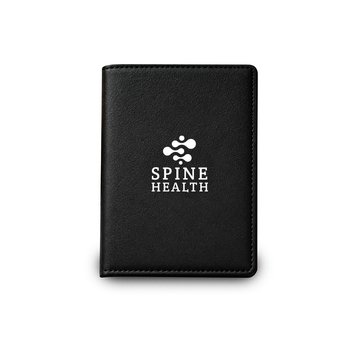 RFID Protected Travel Passport Holder With Built-In Wireless Bluetooth® Tracker - Find My & Google, iOS & Android Compatible - One-Color Personalization Available from Positive Promotions