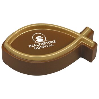 Christian Fish Squeeze Stress Reliever - One-Color Personalization Available from Positive Promotions