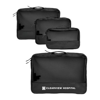 High Sierra Recycled rPET Compression Packing Cube Set - 3-Piece - One-Color Personalization Available from Positive Promotions