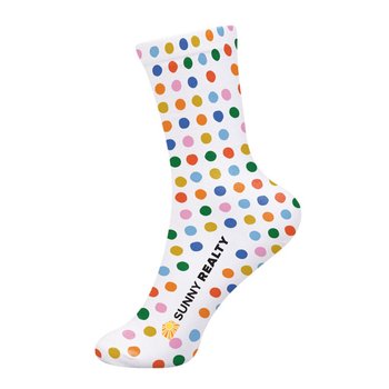 Custom Sublimated Crew Socks One Size Fits Most - Full-Color Personalization Available from Positive Promotions