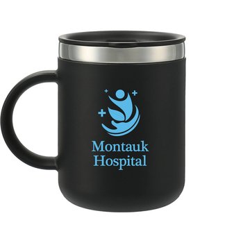 Hydro Flask® Double Wall Vacuum Insulated Stainless-Steel Coffee Mug 12 oz. With Press-In Lid - One-Color Personalization Available from Positive Promotions