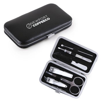 6-Piece Travel Manicure Kit In Soft Padded Case - One-Color Personalization Available from Positive Promotions