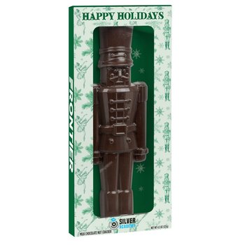 Holiday Milk Chocolate Nutcracker 4.5 oz. - Full-Color Personalization Available from Positive Promotions