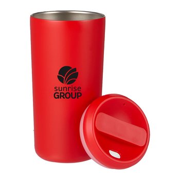 Aero Eco-Friendly Stainless-Steel Travel Tumbler 16 oz. With Twist Lid - One-Color Personalization Available from Positive Promotions