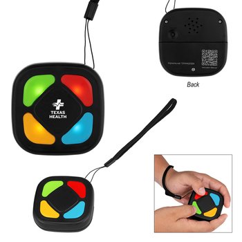 Recycled ABS Portable Light-Up Memory Game With Sound - One-Color Personalization Available from Positive Promotions