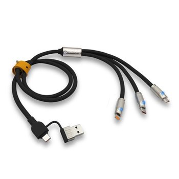 5-In-1 Type-C Heavy-Duty Charging Cable With Interchangeable Charging Tips 7
