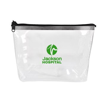 USA Made Clear Zippered Travel Pouch - 9