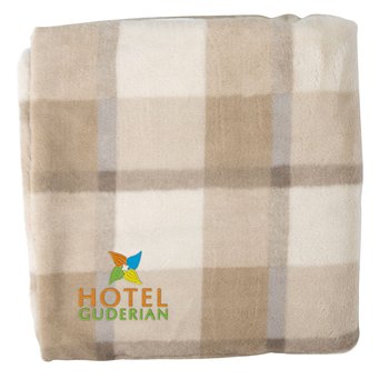 Cozy Plaid Recycled Reversible Double-Sided Plush Throw Blanket - 60