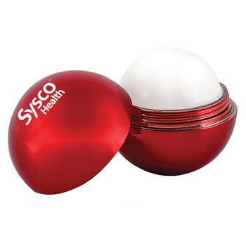 Metallic Finish Round Lip Balm - Personalization Available from Positive Promotions