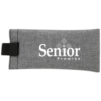 Heathered Eyeglass Pouch - Personalization Available from Positive Promotions