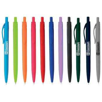 Sleek Write Rubberized Pen - Personalization Available from Positive Promotions