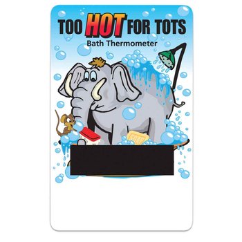 baby bath thermometer card