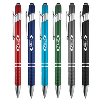 Coronado Shiny Metal Stylus Pen - Laser-Engraved Personalization Available from Positive Promotions