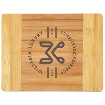 Small Bamboo Cutting Board - Personalization Available from Positive Promotions