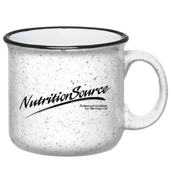 White Campfire Ceramic Mug 15-Oz. - Personalization Available from Positive Promotions