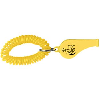 Whistle With Coil - Personalization Available from Positive Promotions