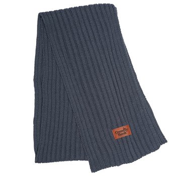 Leeman&trade; Rib Knit Scarf - Personalization Available from Positive Promotions