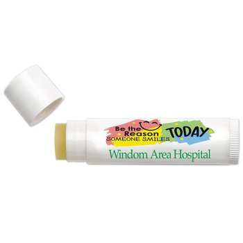 Be The Reason Someone Smiles Today Themed Lip Balm - Full Color Personalization Available from Positive Promotions
