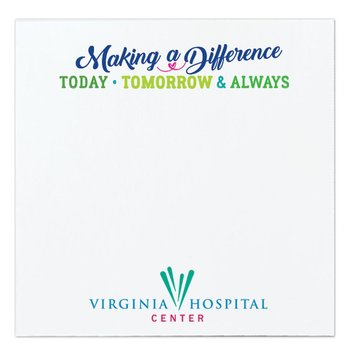 Making A Difference: Today, Tomorrow, & Always Souvenir® Sticky Notes - Full-Color Personalization Available from Positive Promotions