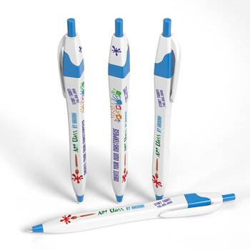 Dart Squared Retractable Pen - Full-Color Personalization Available from Positive Promotions