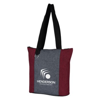 Heathered Fun Tote Bag - Personalization Available from Positive Promotions