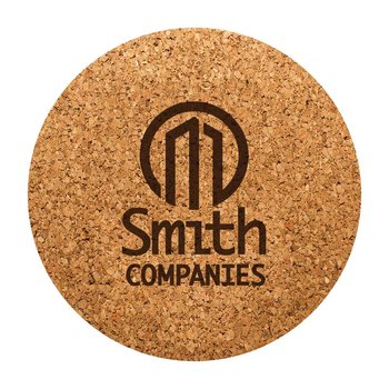 Round Cork Coasters - Personalization Available from Positive Promotions