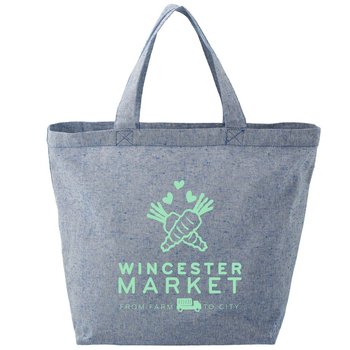 Recycled 5-Oz. Cotton Twill Grocery Tote - Personalization Available from Positive Promotions