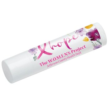 Hope/Floral Lip Balm - Full-Color Personalization Available from Positive Promotions