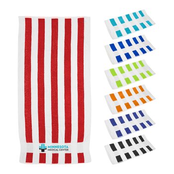 Seaside Beach Towel - Embroidered Personalization Available from Positive Promotions