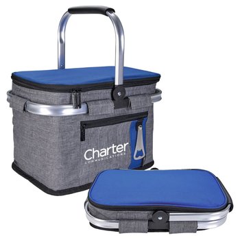 Collapsible Picnic Basket - Personalization Available from Positive Promotions